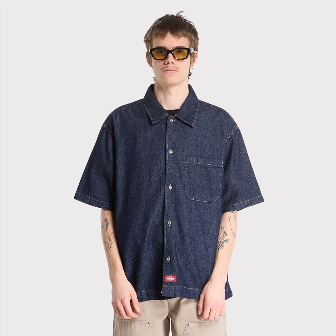 DICKIES DENIM SHIRT AZUL OSCURO