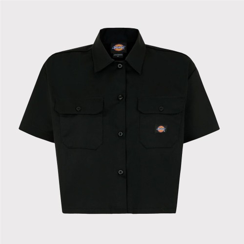 DICKIES CROPPED WORK SHIRT W NEGRO