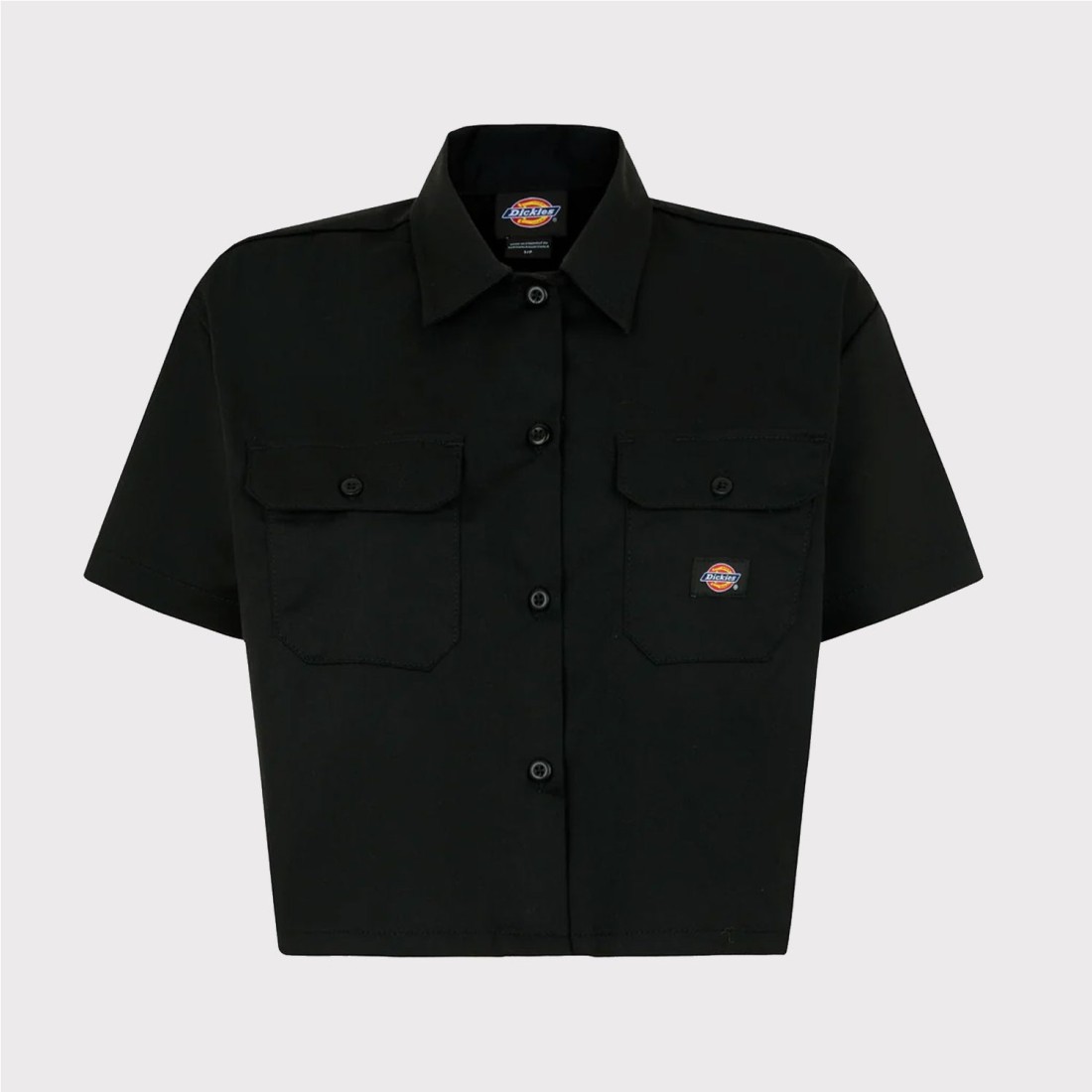 DICKIES CROPPED WORK SHIRT W NEGRO