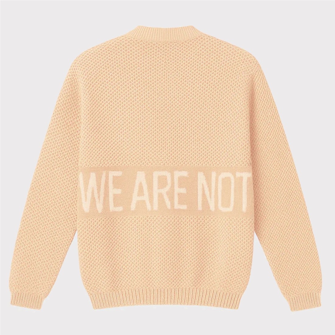 WE ARE NOT FRIENDS KNIT SWT BEIGE1