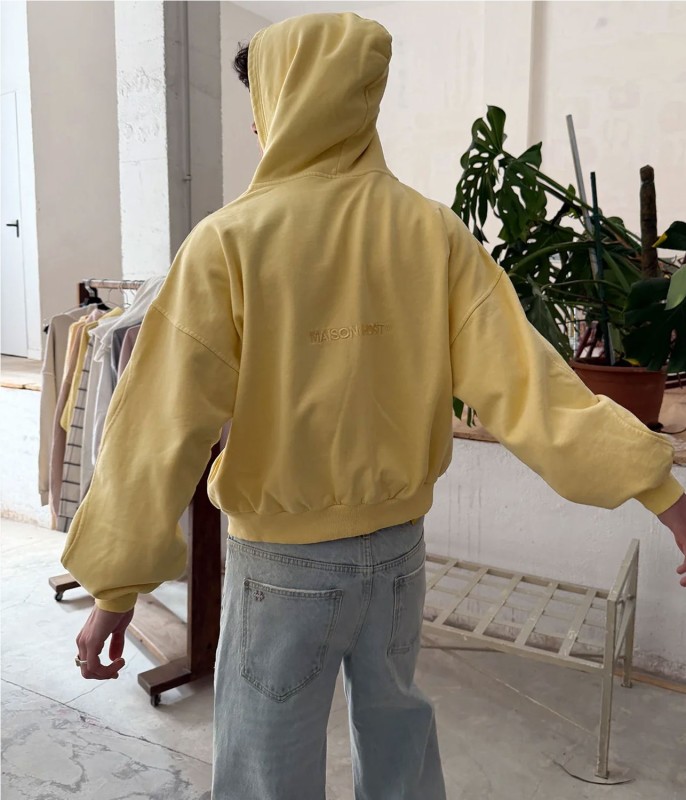 MAISON ERODE WAVE ZIPPED HOOD