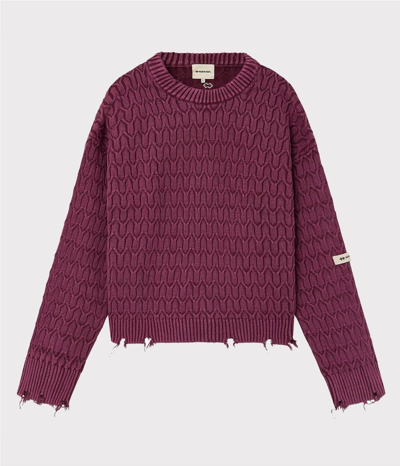 MAISON HERRINGBONE KNIT