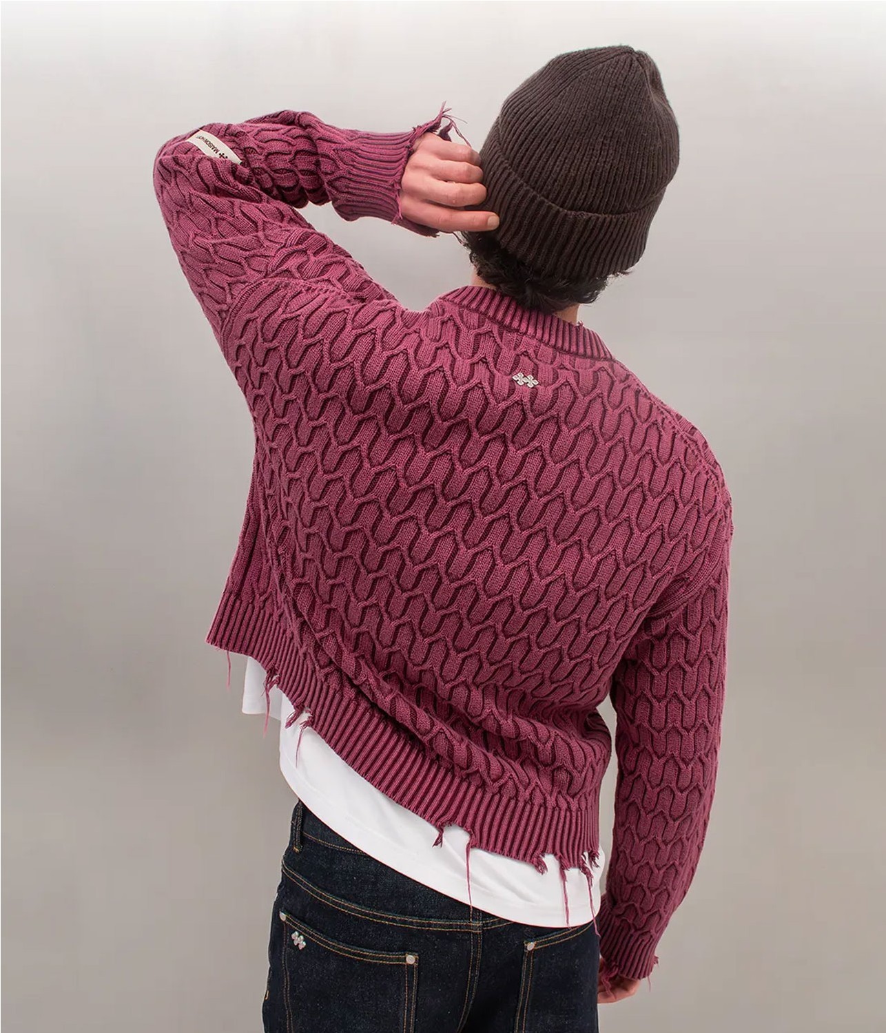 MAISON HERRINGBONE KNIT
