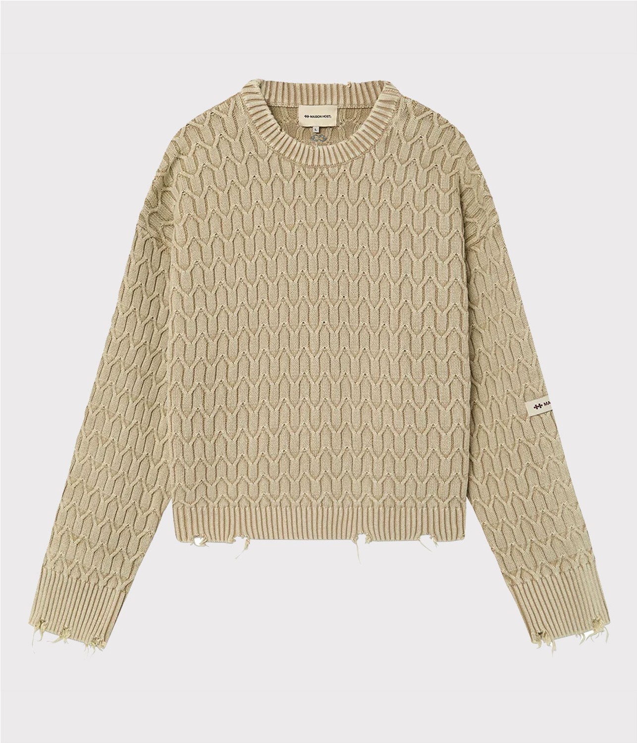 MAISON HERRINGBONE KNIT