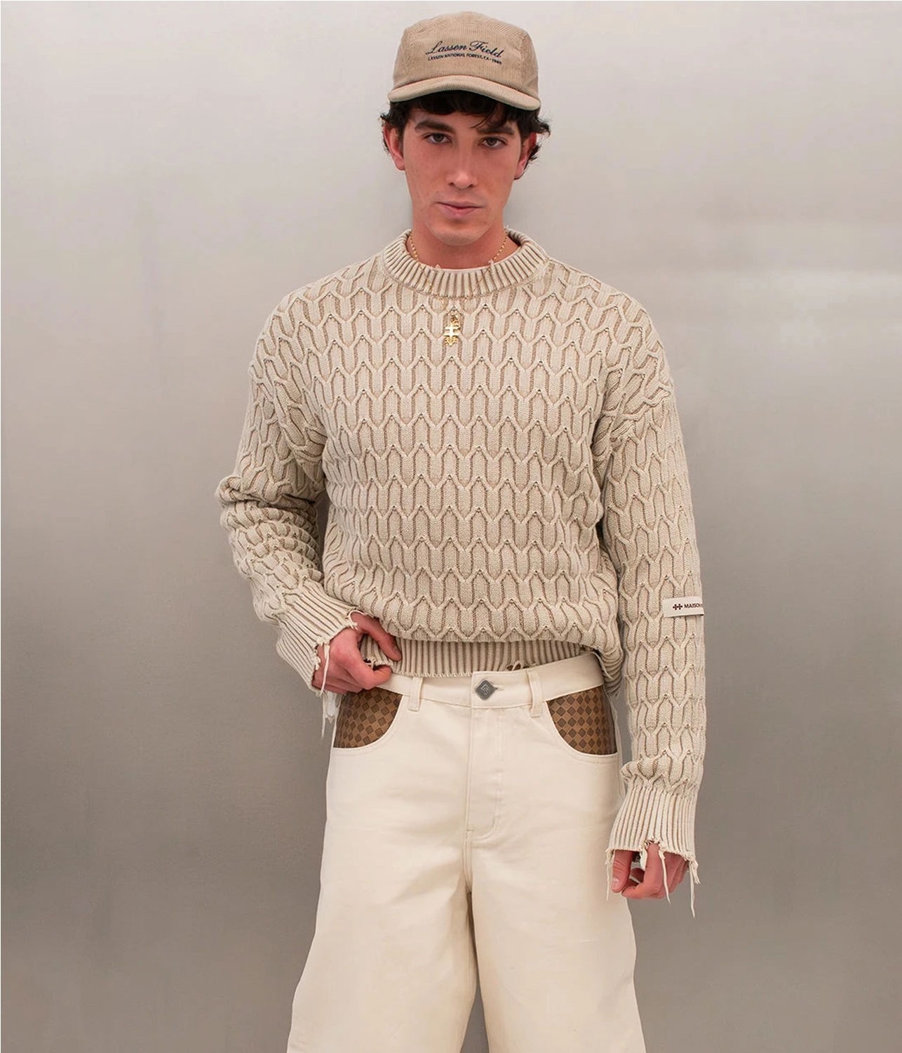MAISON HERRINGBONE KNIT