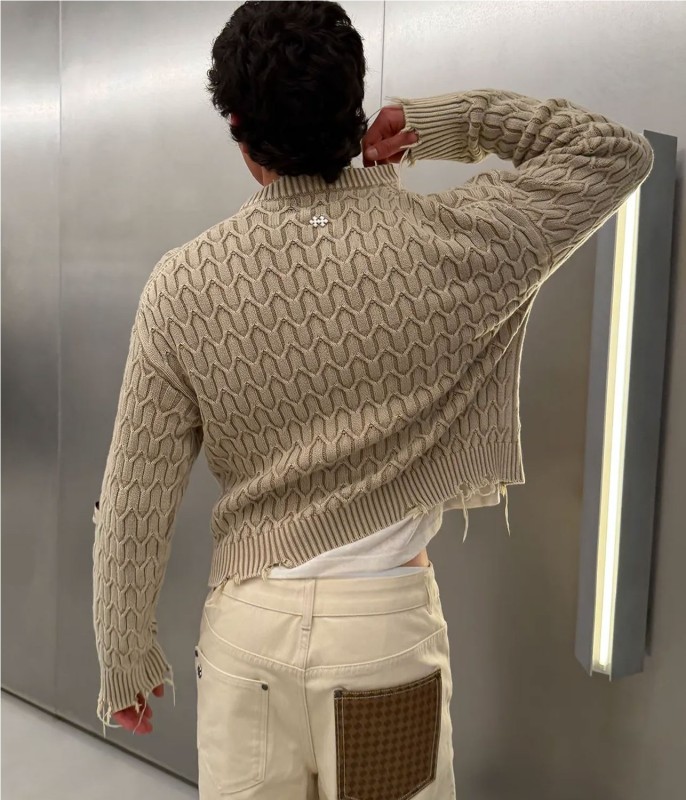 MAISON HERRINGBONE KNIT