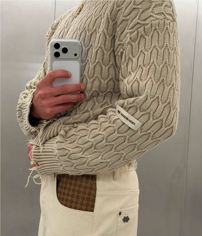 MAISON HERRINGBONE KNIT