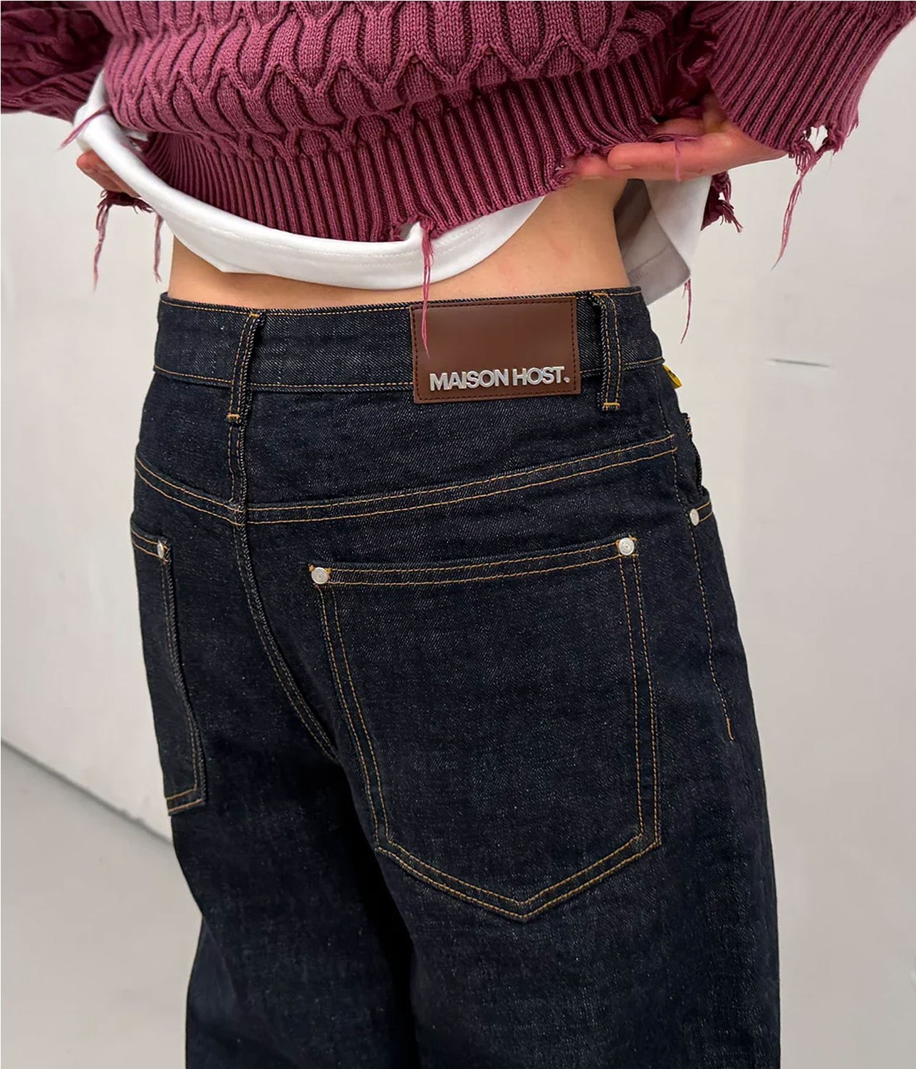 MAISON ESSENTIAL RAW JEANS