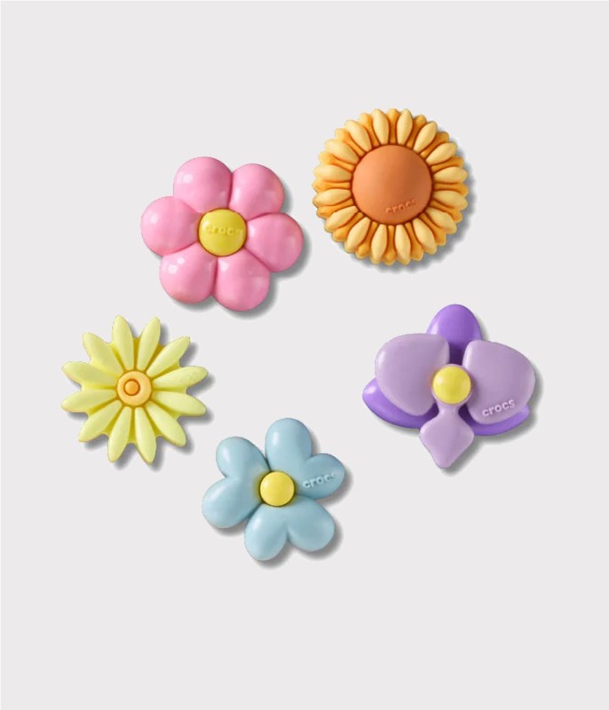 CROCS JIBBITZ PUFFY FLOWERS 5P