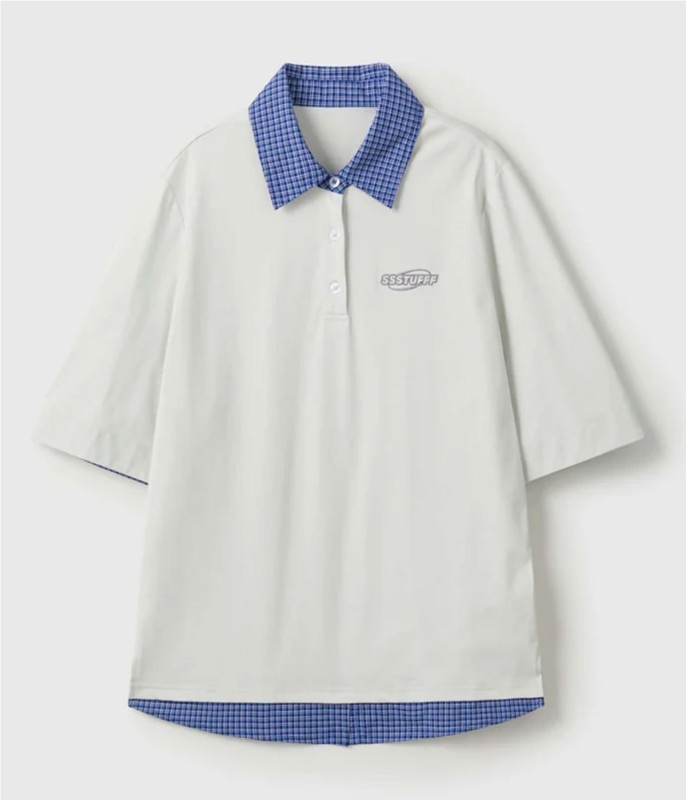 SSSTUFFF FAKE SHIRT POLO