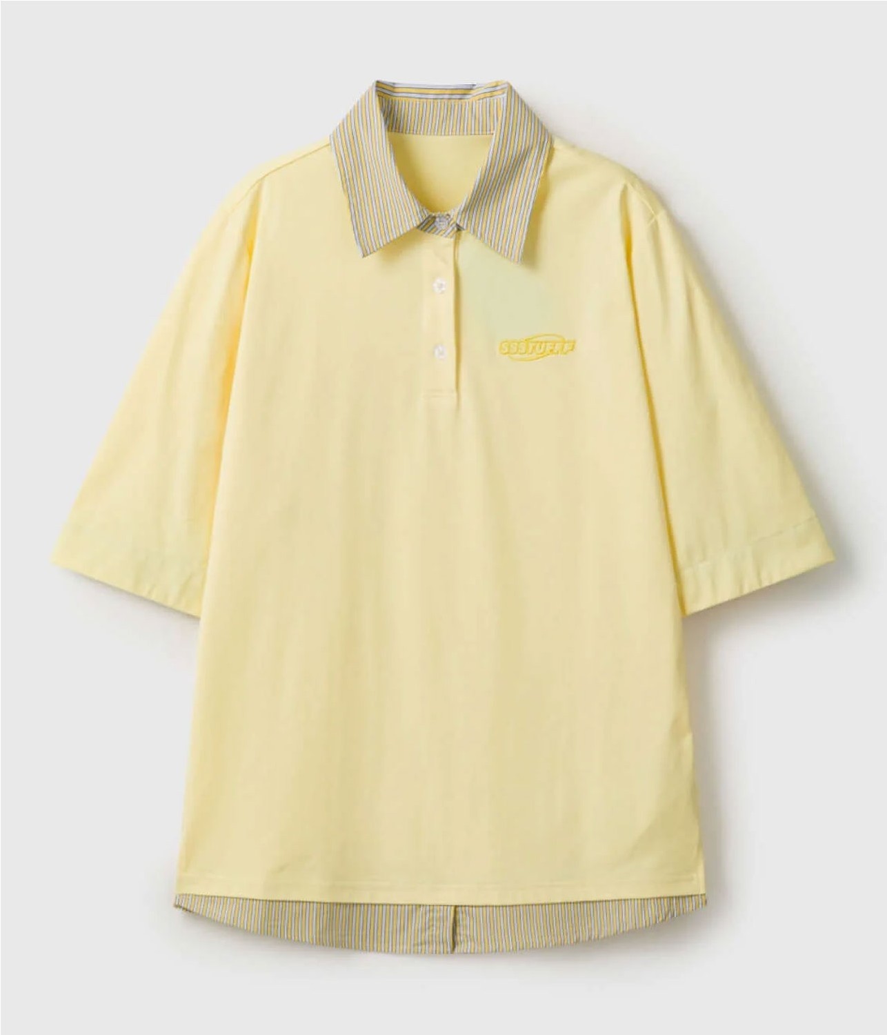 SSSTUFFF FAKE SHIRT POLO
