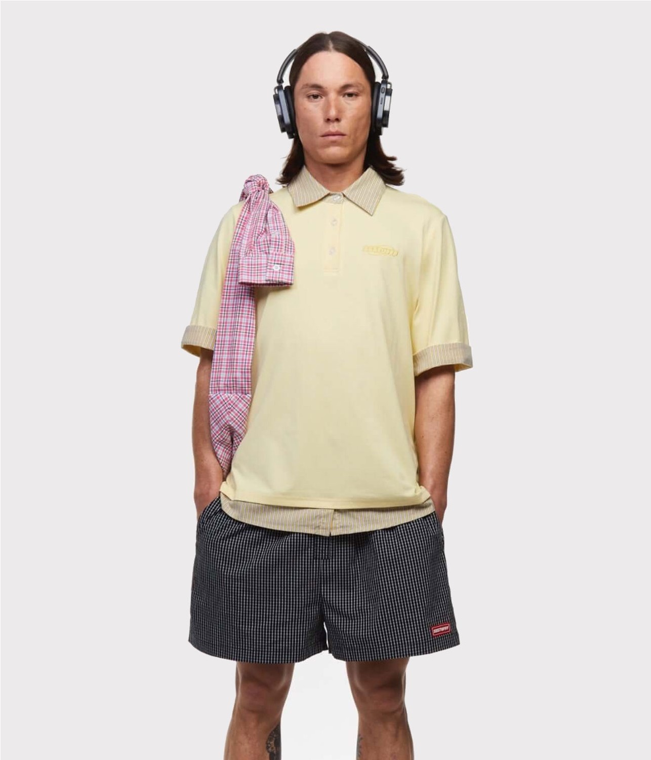 SSSTUFFF FAKE SHIRT POLO