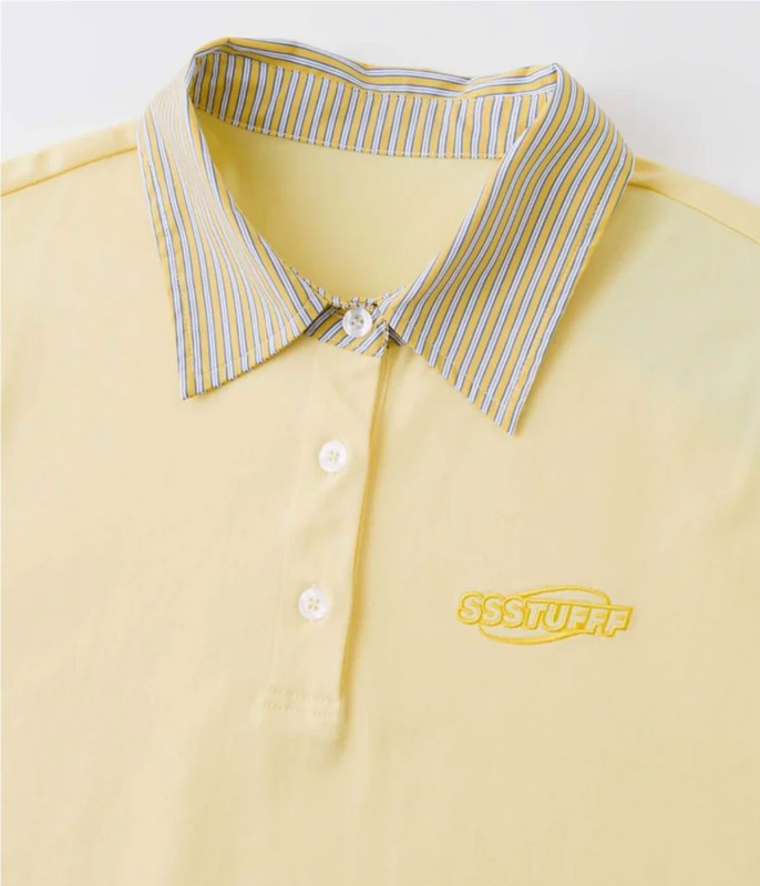 SSSTUFFF FAKE SHIRT POLO