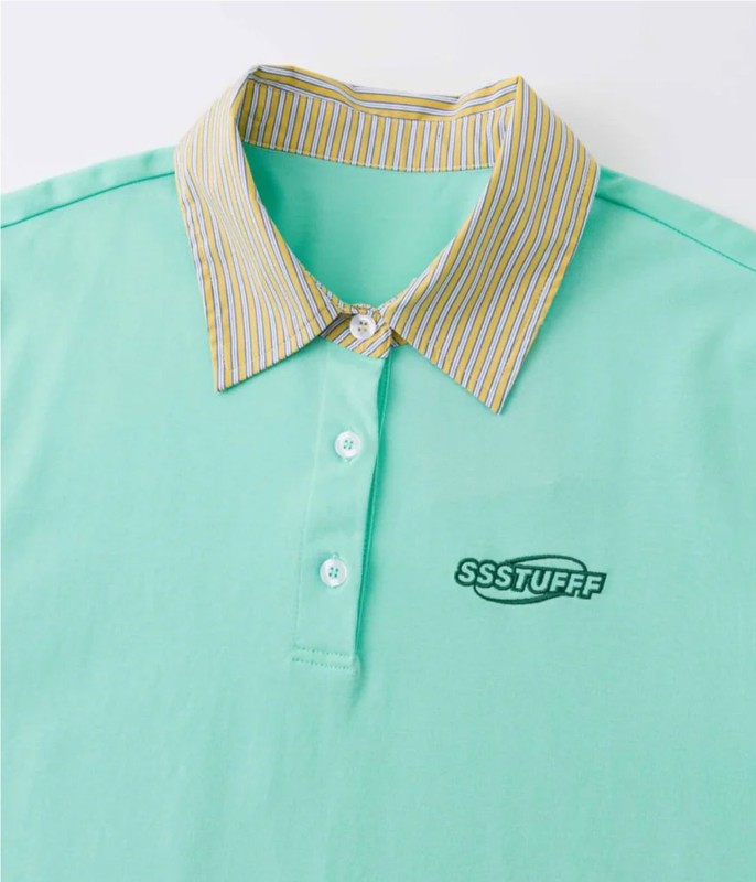 SSSTUFFF FAKE SHIRT POLO
