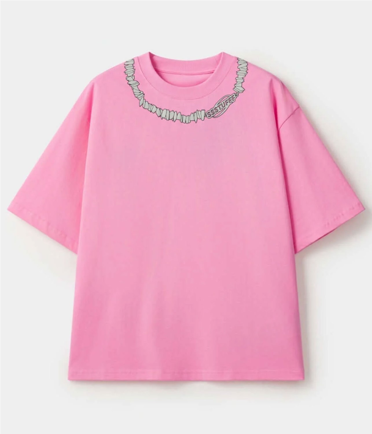 SSSTUFFF FAKE NECKLACE PUFF TE