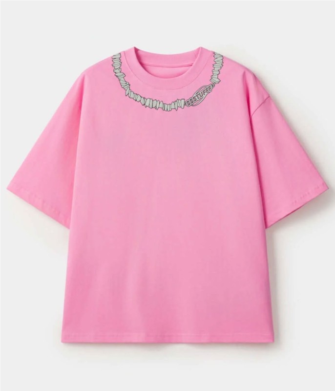 SSSTUFFF FAKE NECKLACE PUFF TE