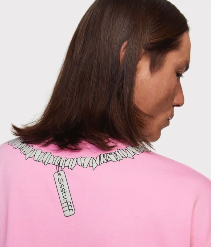 SSSTUFFF FAKE NECKLACE PUFF TE