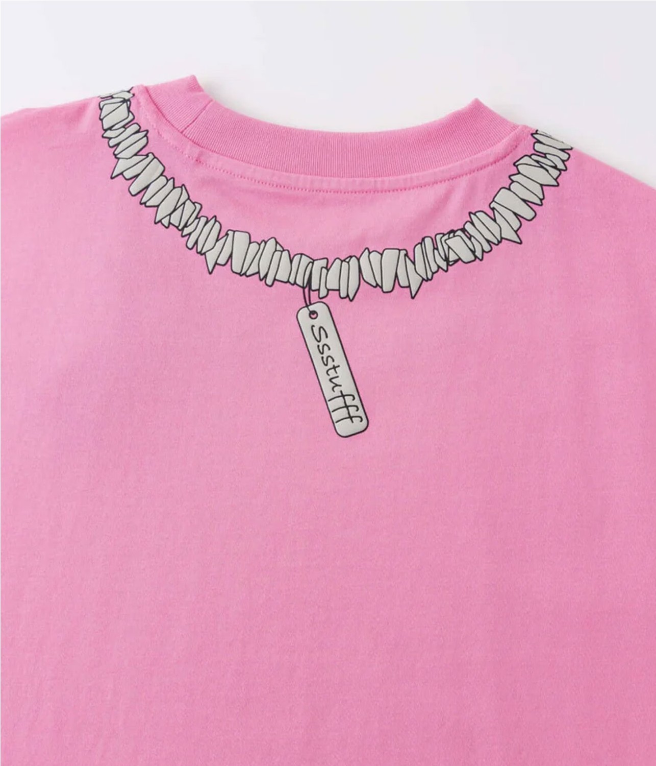 SSSTUFFF FAKE NECKLACE PUFF TE
