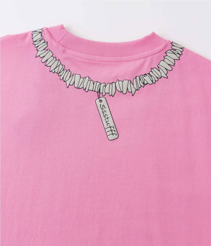 SSSTUFFF FAKE NECKLACE PUFF TE