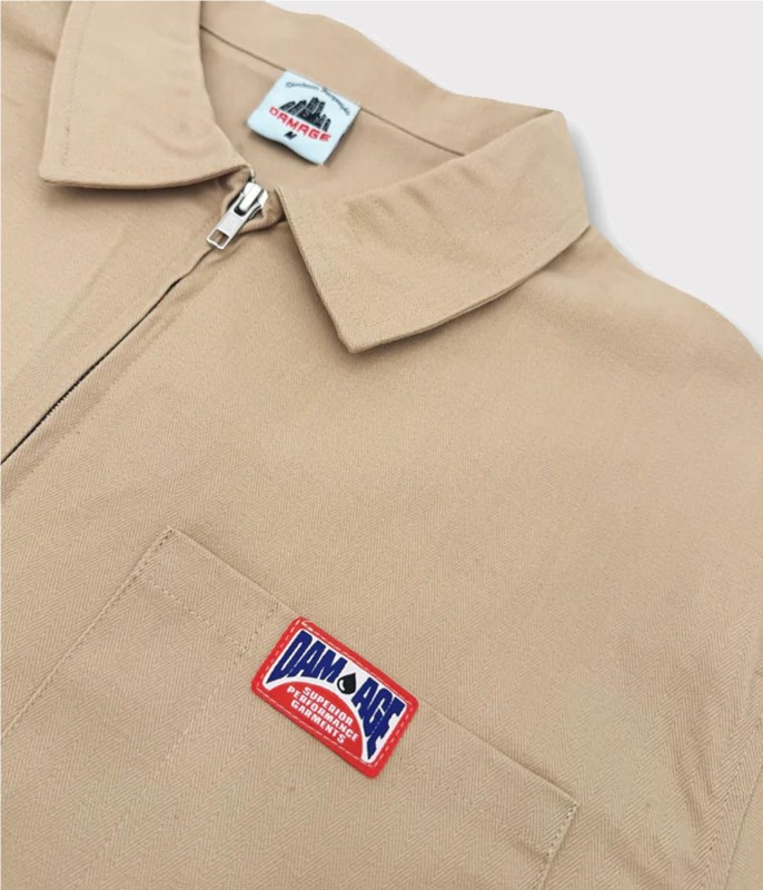 DAMAGE UNIFORM ZIPPER SHIRT 2