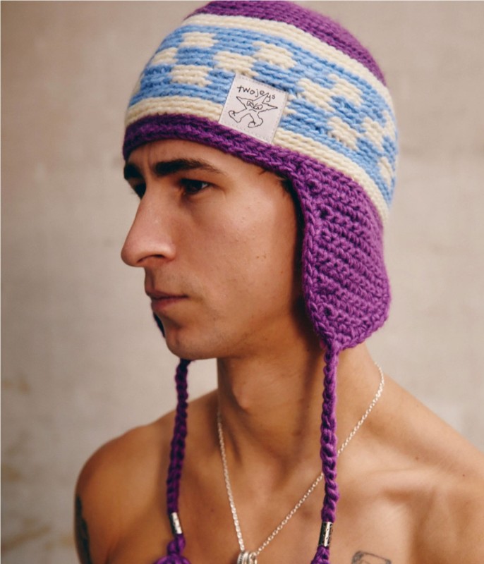 TWOJEYS KNITTED EARFLAP BEANIE