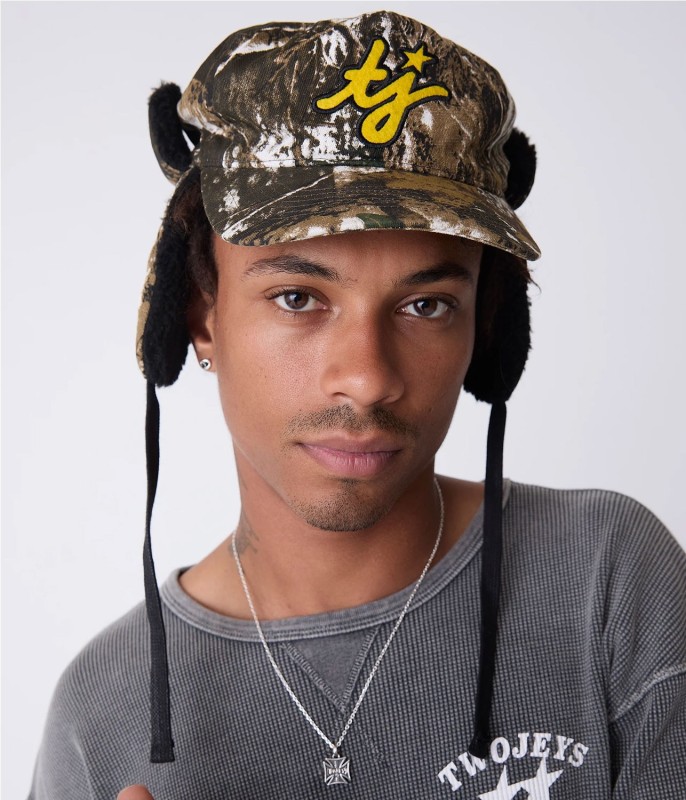 TWOJEYS TJ INITIALS EARFLAP