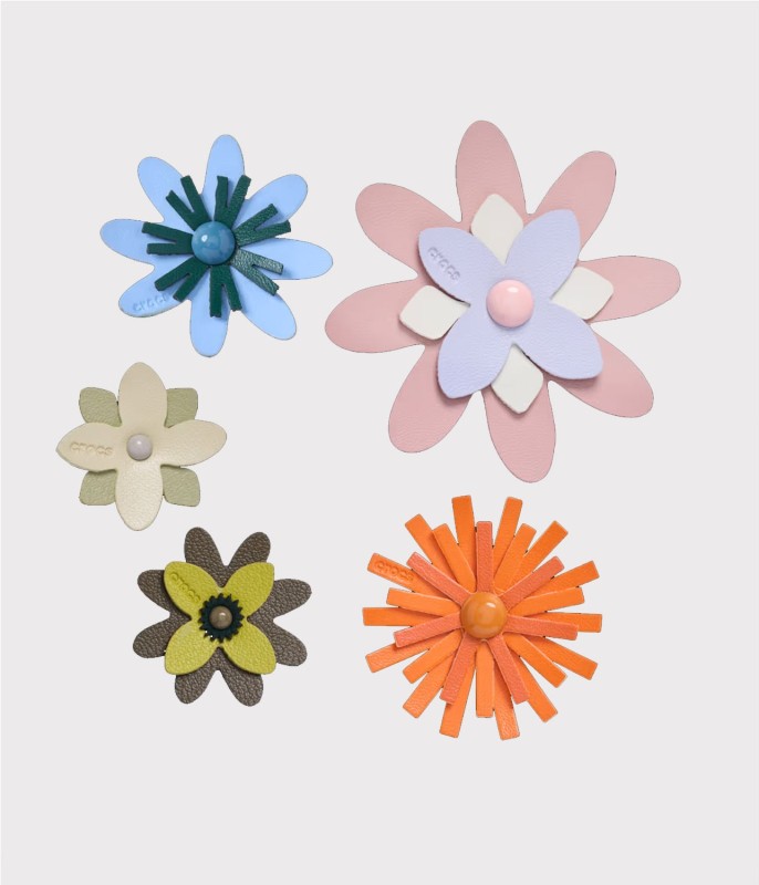 CROCS JIBBITZ LETH FLORAL 5 PK