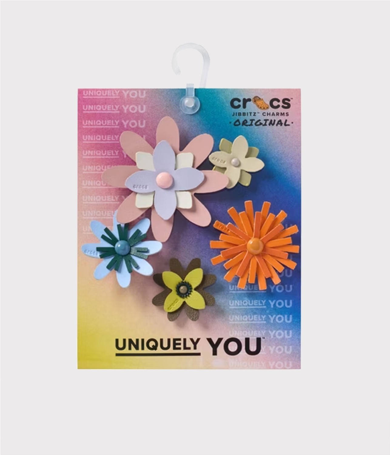 CROCS JIBBITZ LETH FLORAL 5 PK