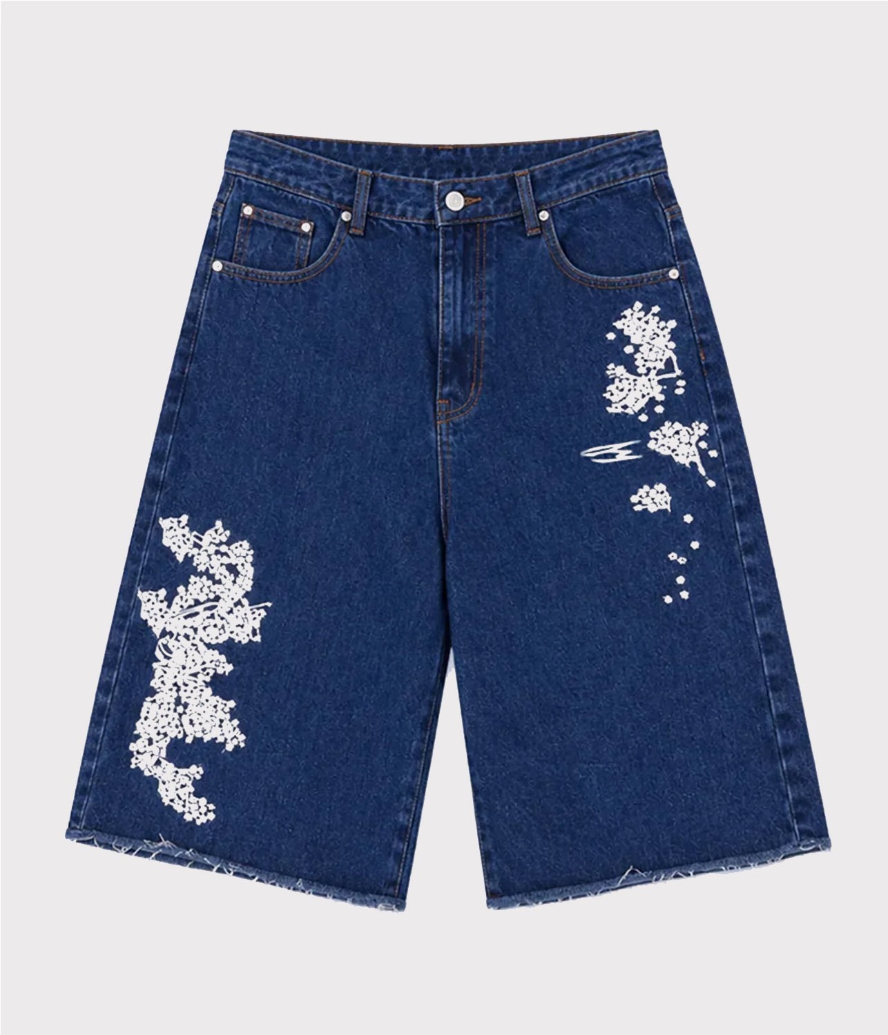 NOEMOTIONS BLOSSOM DENIM JORTS