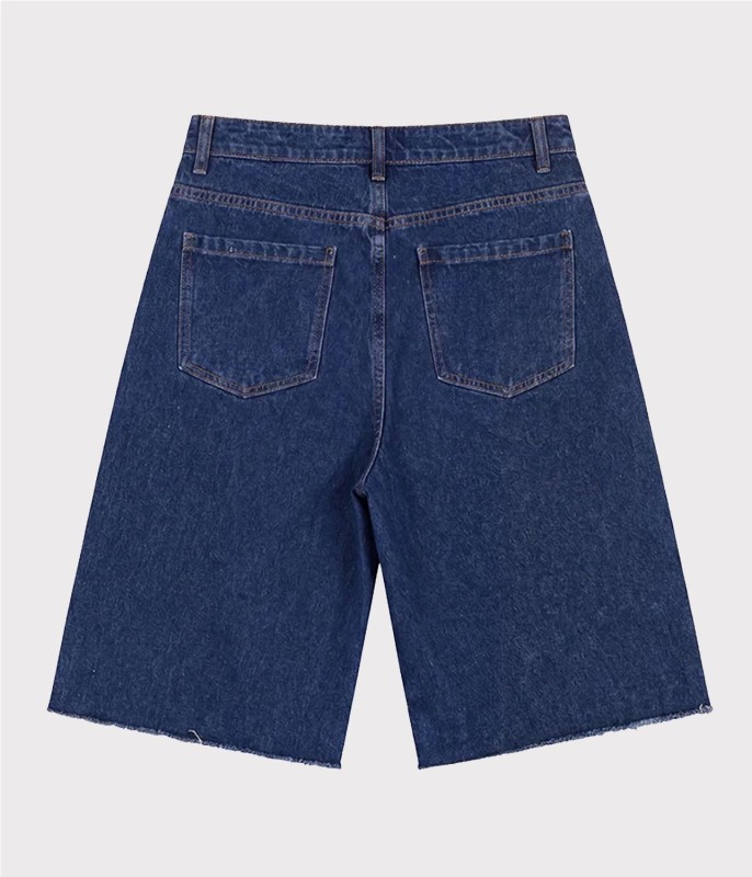 NOEMOTIONS BLOSSOM DENIM JORTS 2