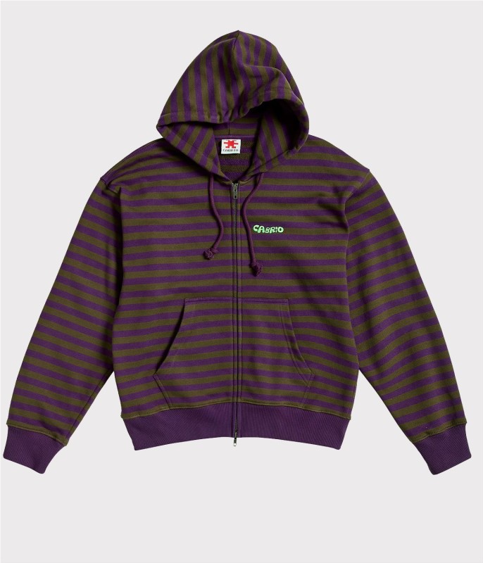 CABRIO STRIPE ZIPPER HOODIE