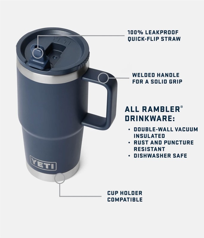 YETI RAMBLER TRAVEL MUG STW 20