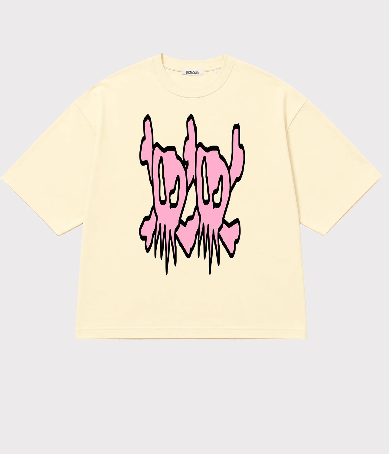 6IXT4OUR TWINSKULL TEE