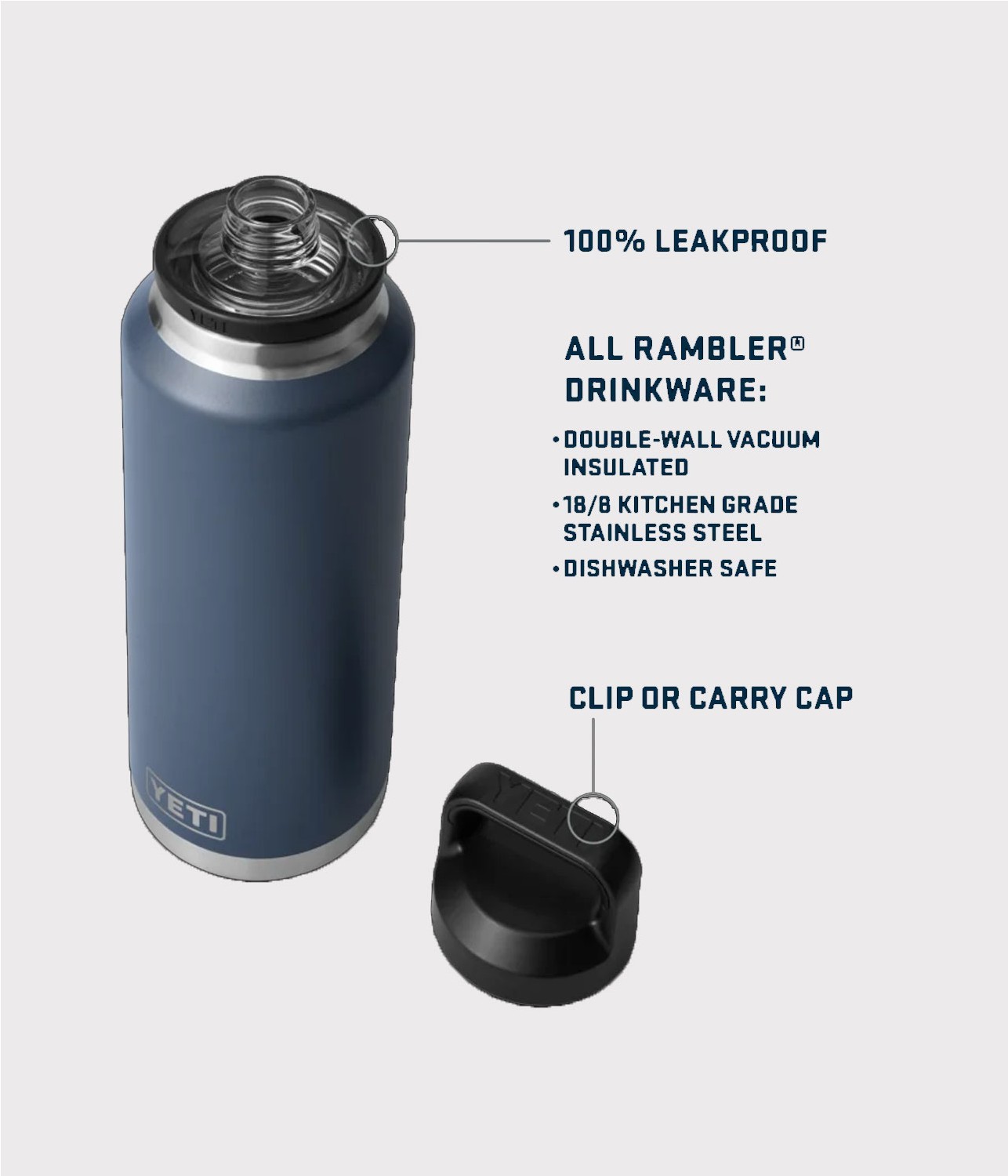 YETI RAMBLER BOTTLE CHUG 46 OZ