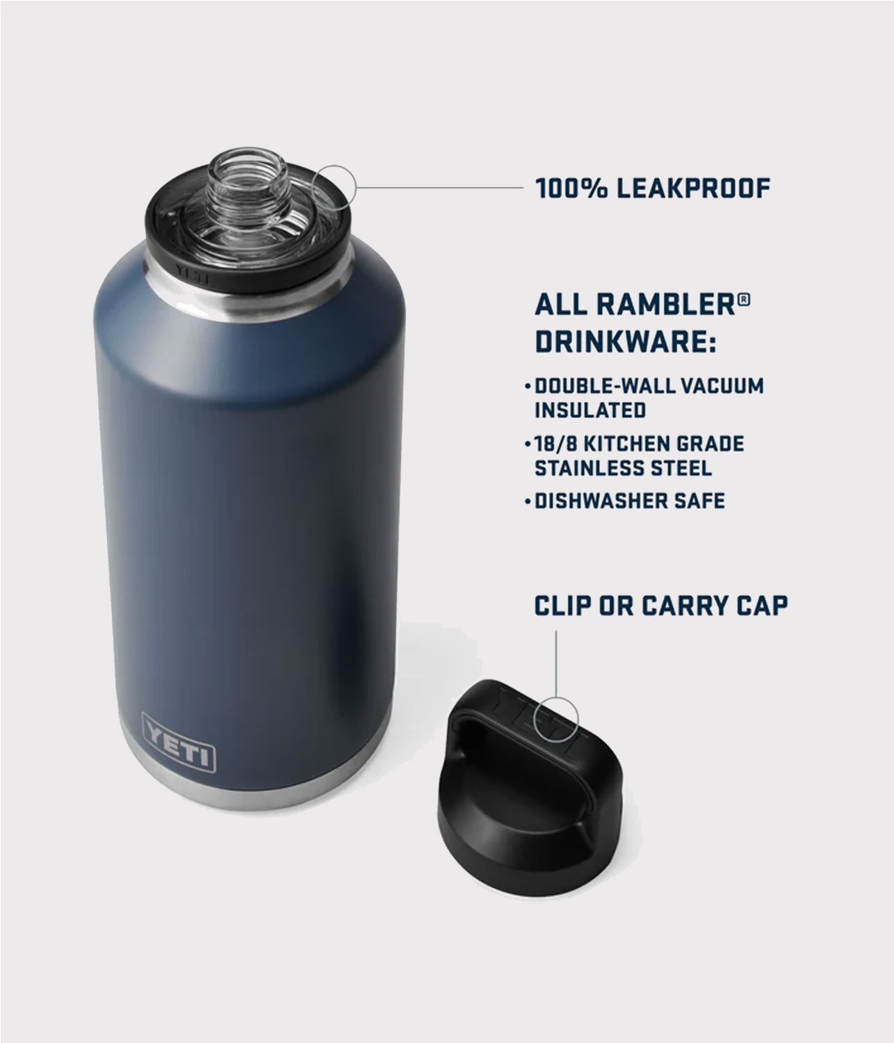 YETI RAMBLER BOTTLE CHUG 64 OZ