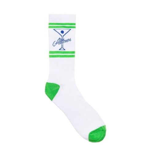 ALLTIMERS CLASSIC LOGO SOCKS BLANCO