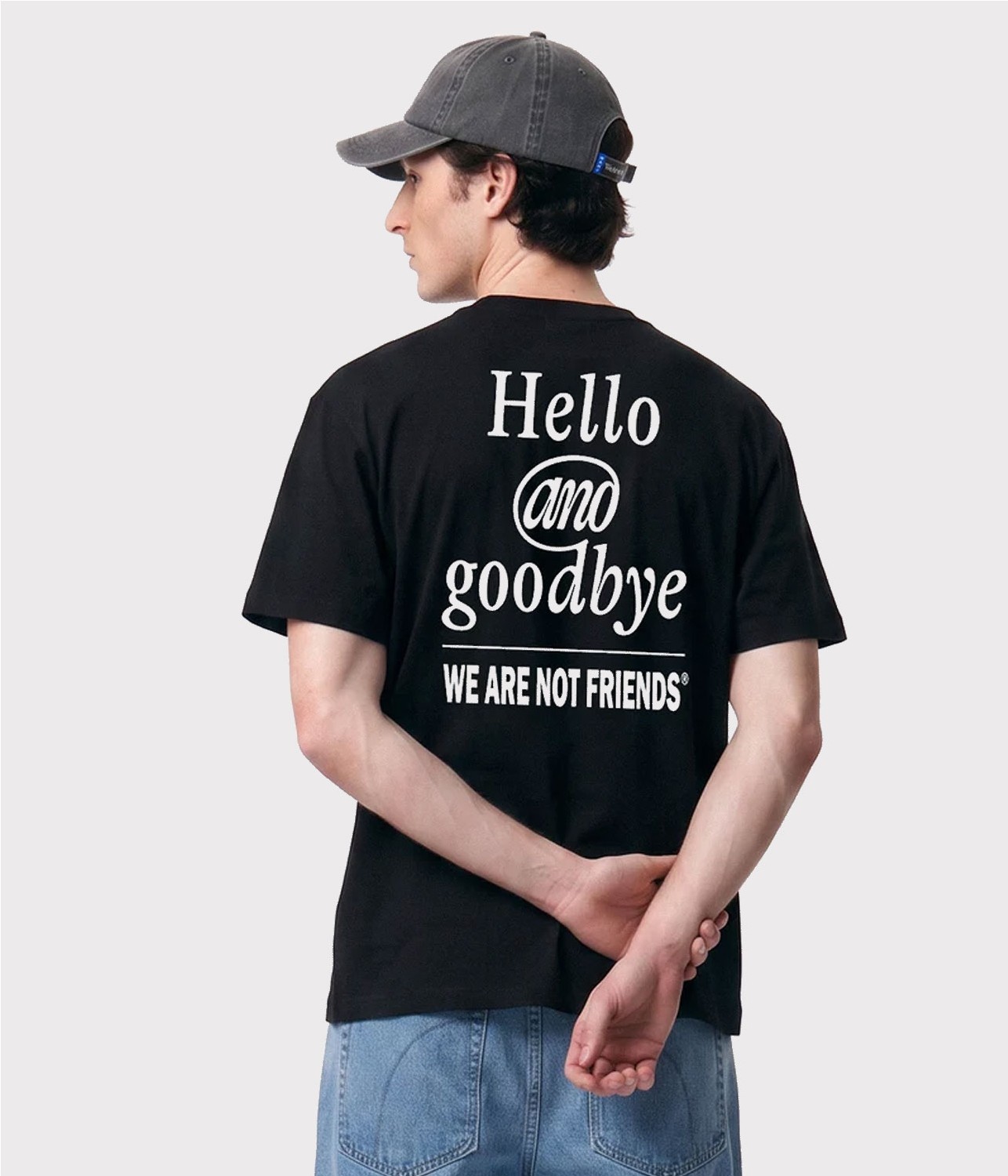 WE ARE NOT FRIENDS HELLO TEE