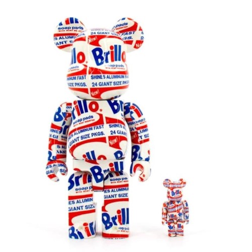 BEARBRICK ANDY WRHL BRILLO 400 MULTICOLOR
