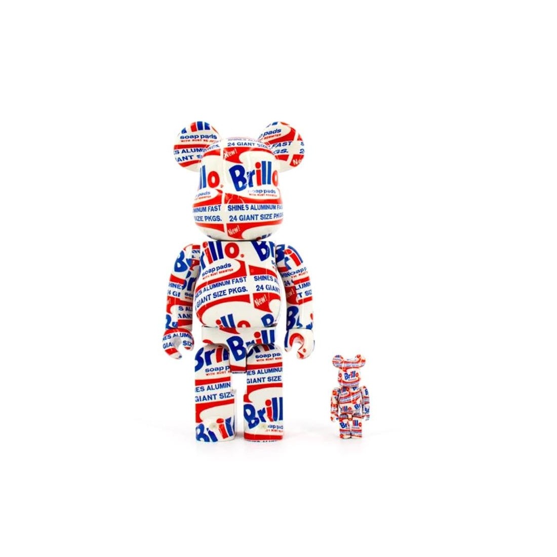 BEARBRICK ANDY WRHL BRILLO 400 MULTICOLOR