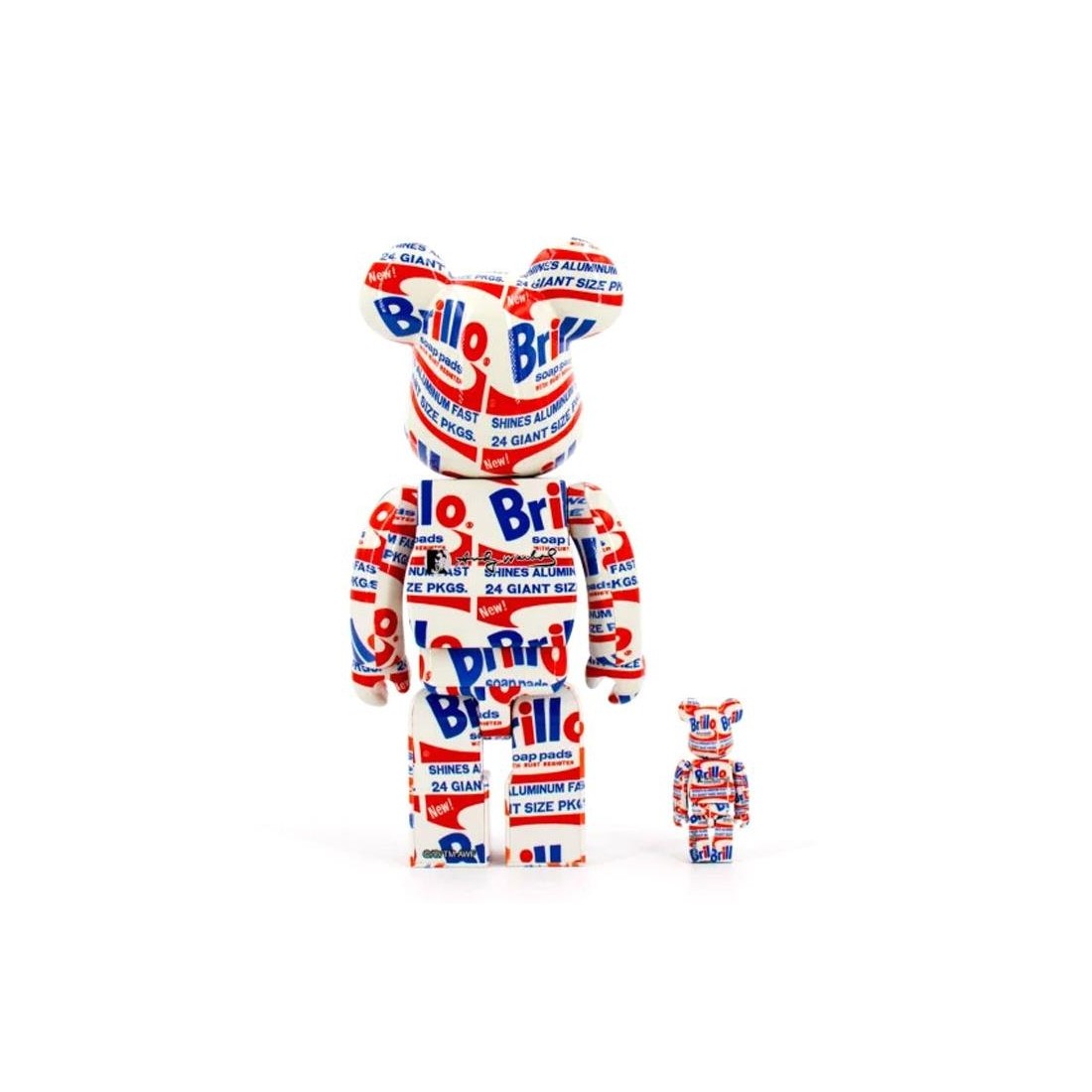 BEARBRICK ANDY WRHL BRILLO 400 MULTICOLOR