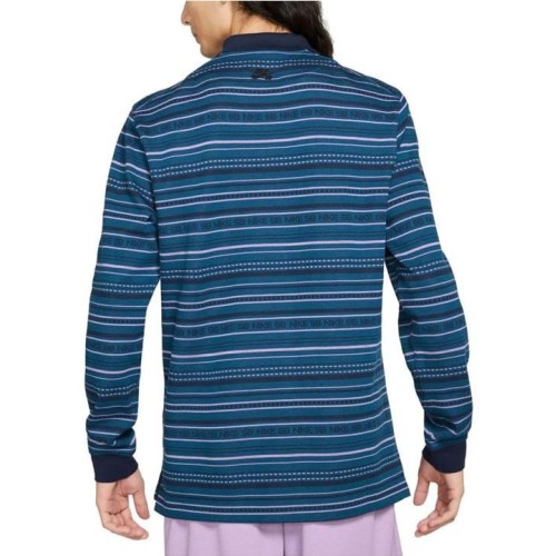 NIKE SB JACQUARD POLO LS AZUL MARINO 2