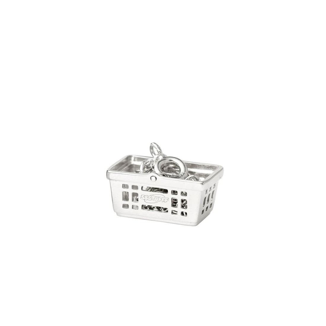SSSTUFFF BASKET NECKLACE SMALL MARRON