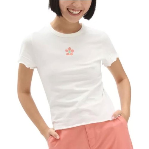 VANS BRIGTHON FLOWER TEE BLANCO